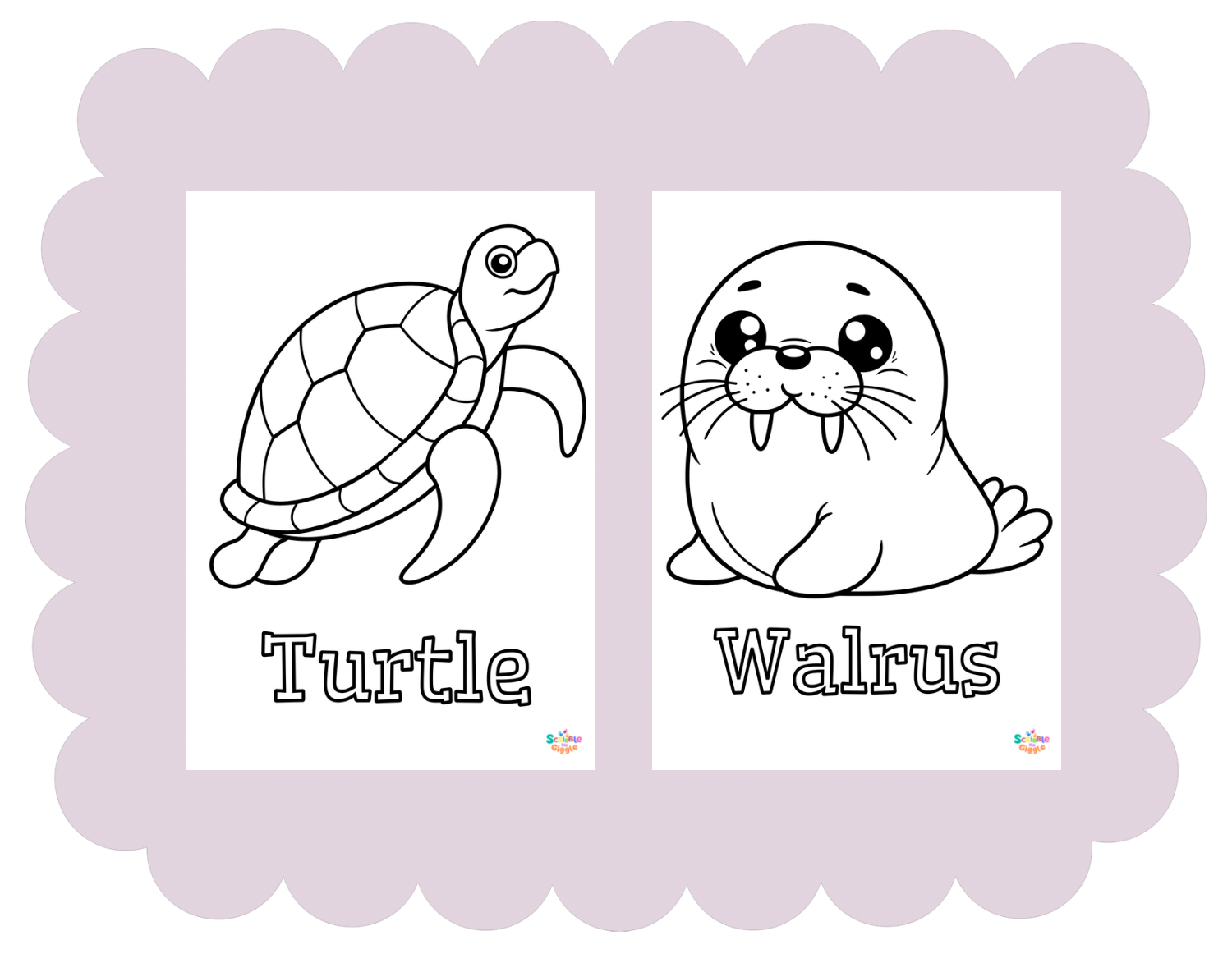 Under the sea colouring pages - free printables
