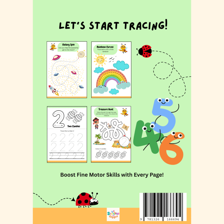 Tracing Patterns and Numbers Back Cover Tracing Patterns and Numbers Back Cover