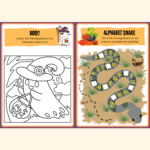Halloween activity book contents