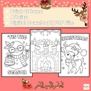 50 Fun Christmas Colouring Pages for Kids